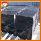 Polished Marble Stone Tile , Black Marble With White Veins For Sink Wash Basin