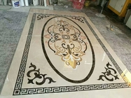 Mixed Color Round Mosaic Medallion Floor Patterns For Hotel / Residential